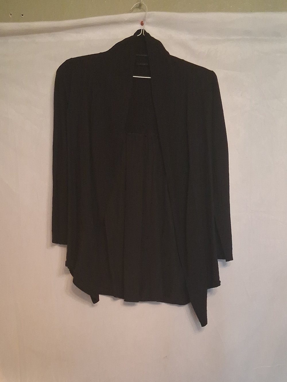 Elie Tahari Black Open-Front Women's Sweater Cardigan Size Large